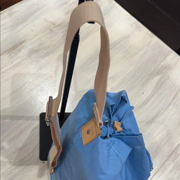 Ralph Lauren Polo Jeans Light Blue Drawstring Sling Pack - Picture 5 of 9